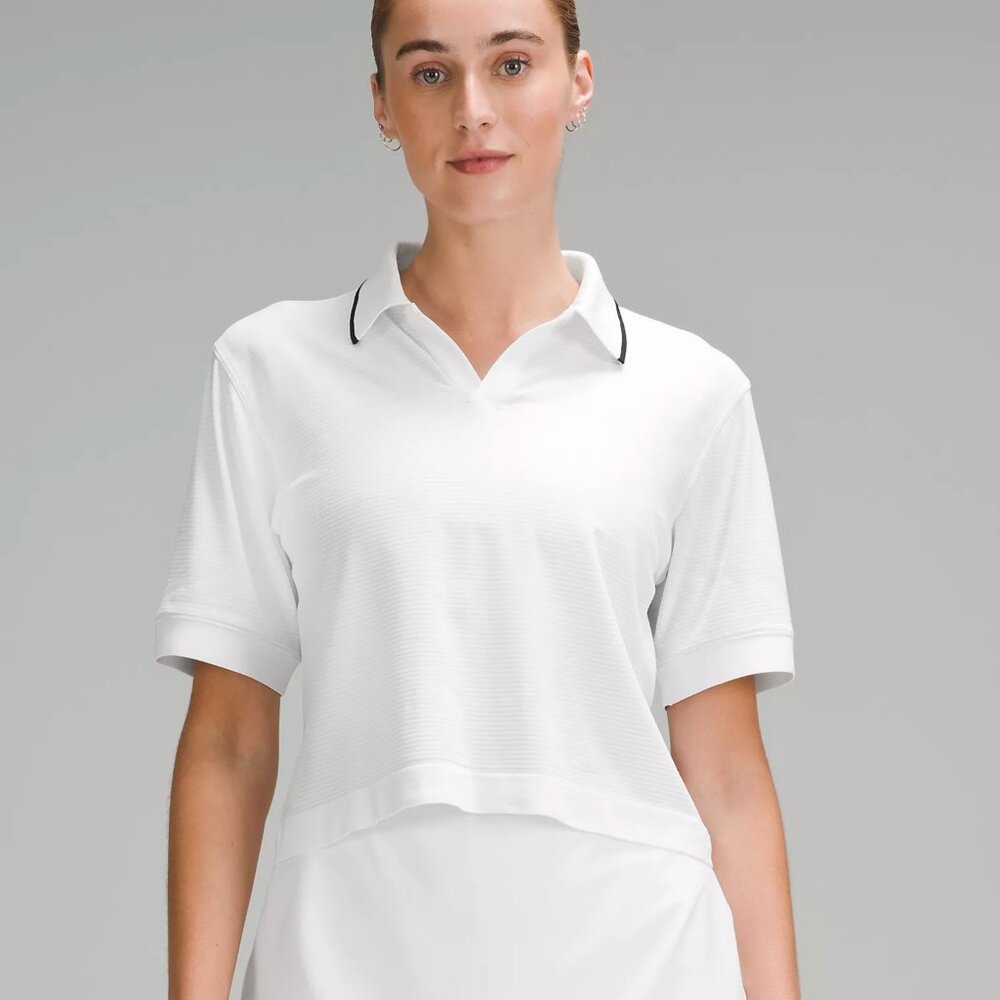 lululemon Swiftly Tech Short-Sleeve Polo Shirt Colour Tip size 14